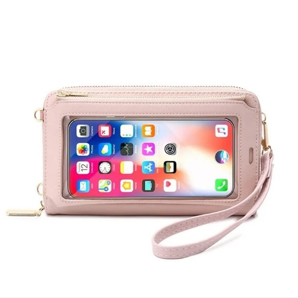 RFID Blocking Wallet for Women's Touch Screen Handbag Cell Phone Purse Crossbody - Picture 4 of 5